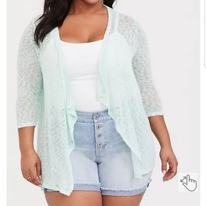 Torrid NWT Lite weight knit cardi sweater